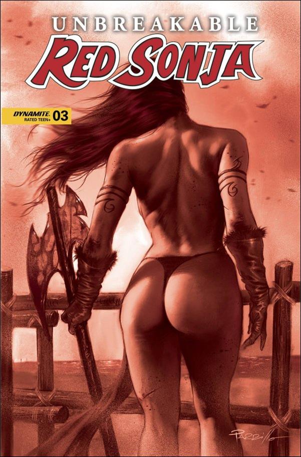 Unbreakable Red Sonja issue 3-G Lucio Parrillo 1:10 Tint Cover