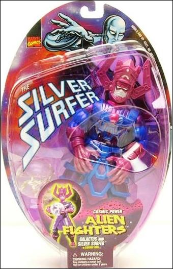 Silver Surfer (Alien Fighters) figure 2 Galactus and Silver Surfer (in Cosmic Orb)