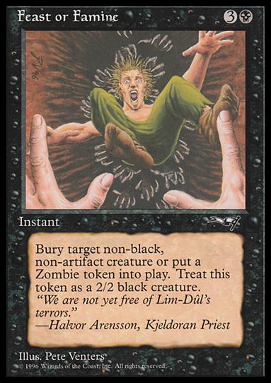 Magic the Gathering: Alliances (Base Set) card 49 Feast or Famine
