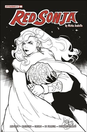 Red Sonja (2021) issue 8-M Mirka Andolfo 1:15 Black & White Cover