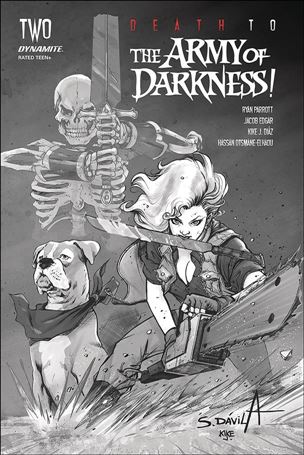 Death to the Army of Darkness issue 2-L Sergio Davila 1:40 Black & White Cover