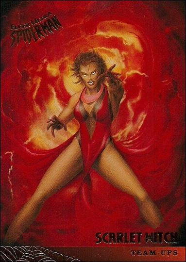 Fleer Ultra Spider-Man (Base Set) card 126 Scarlet Witch
