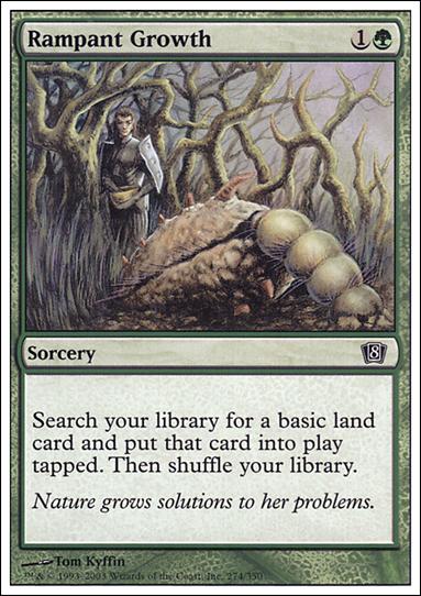Magic the Gathering: 8th Edition (Base Set) card 274 Rampant Growth