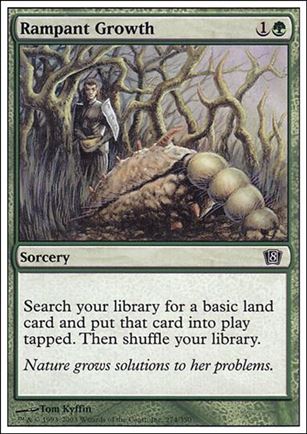 Magic the Gathering: 8th Edition (Base Set) card 274 Rampant Growth