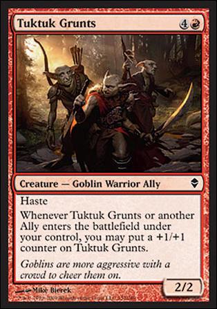 Magic The Gathering: Zendikar (Base Set) card 152 Tuktuk Grunts