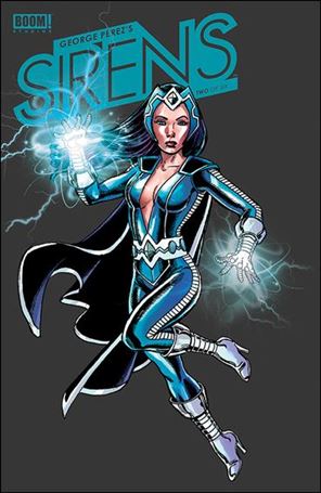 George Perez's Sirens issue 2-B 1:15 Character Spotlight Cover