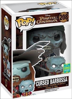 POP! Disney figure 208 Cursed Barbossa SDCC 2016