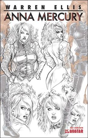 Anna Mercury issue 1-B Design Sketch Cover