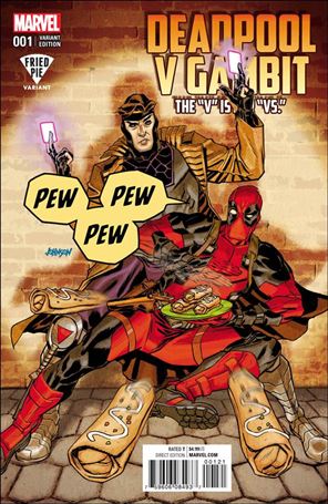 Deadpool v Gambit issue 1-C Dave Johnson Fried Pie Cover