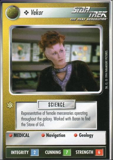 Star Trek: Premiere Unlimited (Base Set) card 303 Vekor