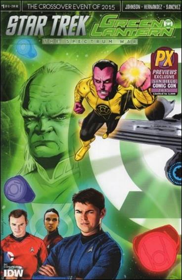 Star Trek/Green Lantern (2015) issue 1-OL Joe Corroney SDCC / Previews "Left" Cover 1/3000