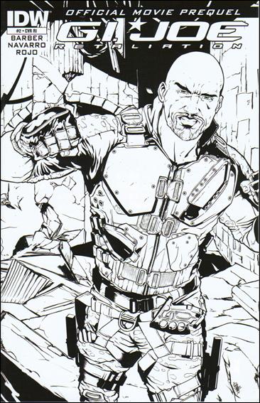 G.I. Joe 2 Movie Prequel issue 2-B Salvador Navarro 1:10 Black and White Cover