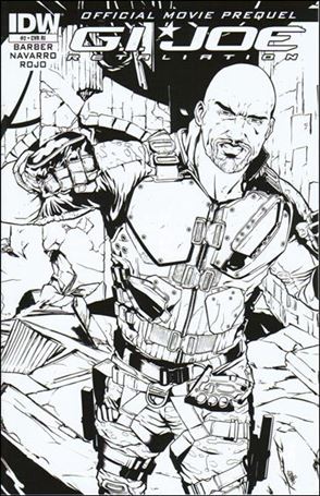G.I. Joe 2 Movie Prequel issue 2-B Salvador Navarro 1:10 Black and White Cover