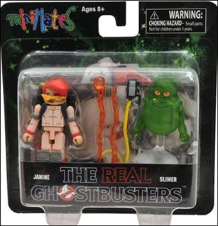 Real Ghostbusters Minimates figure 1 Janine and Slimer