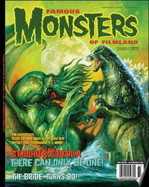 Famous Monsters of Filmland issue 281-B Cthulhu vs Godzilla Newsstand Cover