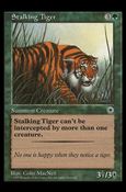 Magic the Gathering: Portal (Base Set) card 186 Stalking Tiger