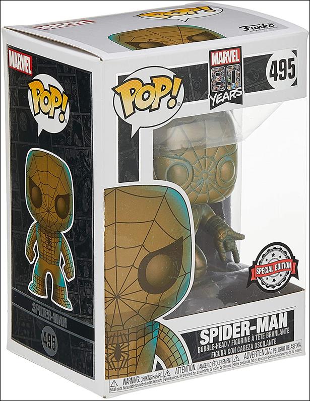 POP! Marvel figure 495 (Patina) Spider-Man