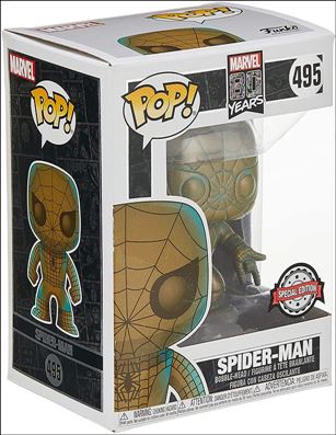 POP! Marvel figure 495 (Patina) Spider-Man