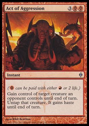 Magic the Gathering: New Phyrexia card 78 Act of Aggression