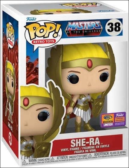 POP! Retro Toys figure 38-C She-Ra (Metallic) WonderCon 1/3000