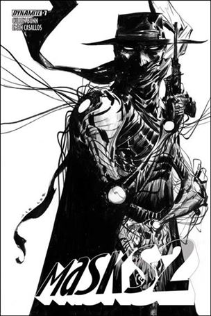 Masks 2 issue 7-F Jae Lee 1:20 Black & White Cover