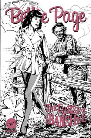 Bettie Page: The Curse of the Banshee issue 2-J Stephen Mooney 1:10 Pencil Art Cover
