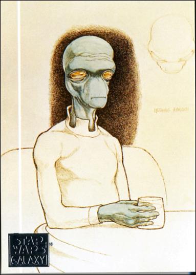Star Wars Galaxy: Series 1 (Factory Base Set) card 17 Ron Cobb