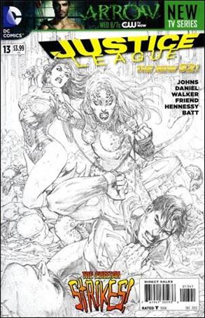 Justice League (2011) issue 13-E Tony Daniel 1:100 Sketch Cover