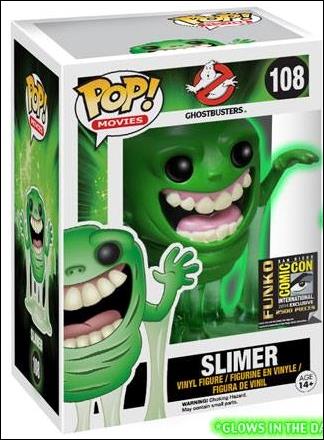 POP! Movies figure 108-B Slimer (GITD) SDCC 2014 1/2500