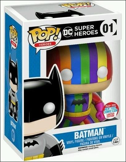 POP! Heroes figure 1-V Batman (Rainbow) NYCC 2016