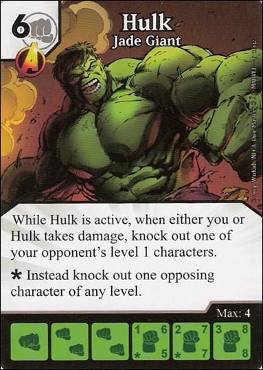 Marvel Dice Masters Avengers vs. X-Men  card 9 Hulk: Jade Giant
