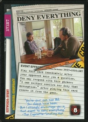 X-Files (Promo) card PR97-999DNY Deny Everything