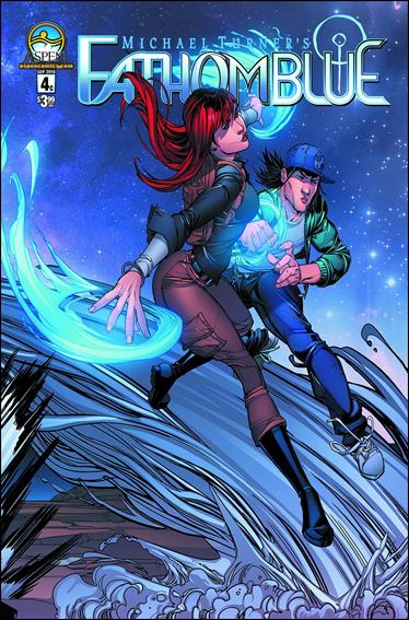 Michael Turner's Fathom Blue issue 4-C Right Cover