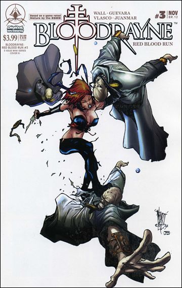 Bloodrayne: Red Blood Run issue 3 Mark A. Robinson and Joel Seguin Cover