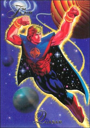Marvel Annual Flair '94 (Base Set) card 66 Quasar