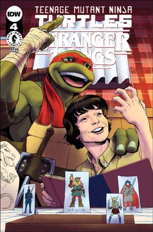 Teenage Mutant Ninja Turtles x Stranger Things issue 4-D Adam Gorham Cover