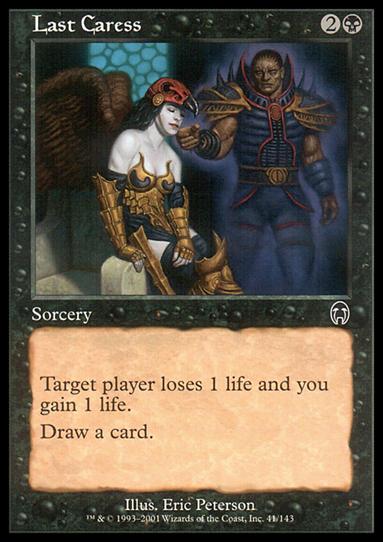 Magic the Gathering: Apocalypse (Base Set) card 41 Last Caress