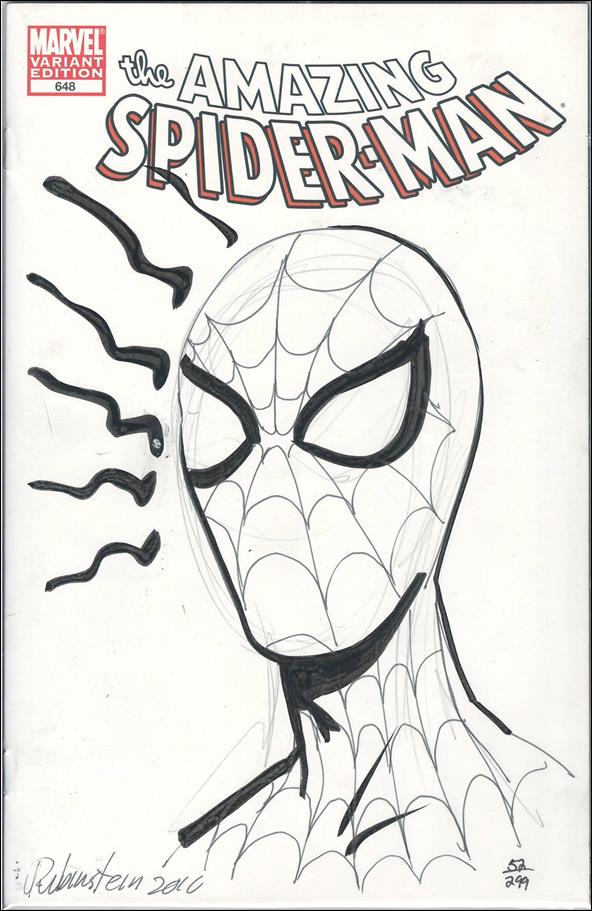 Amazing Spider-Man (1963) issue 648-P DF Blank Cvr (Sgnd & Remkd by J Rubinstein) 1/299