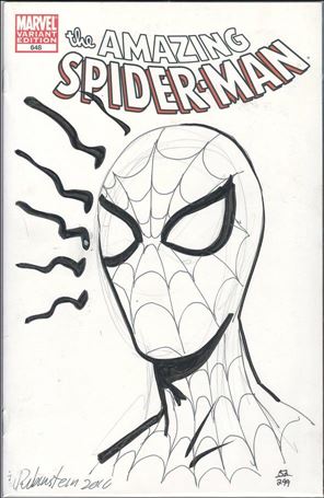 Amazing Spider-Man (1963) issue 648-P DF Blank Cvr (Sgnd & Remkd by J Rubinstein) 1/299