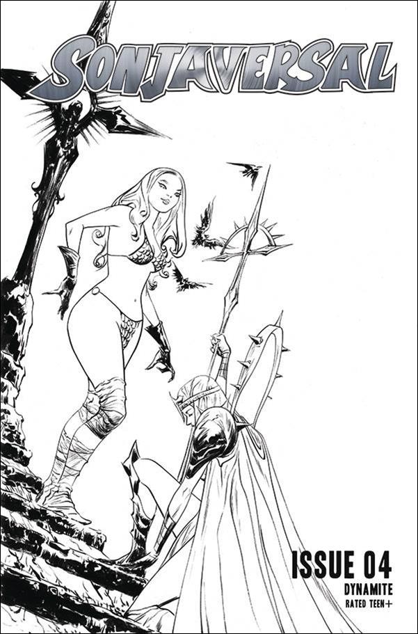 Sonjaversal issue 4-O Jae Lee 1:20 Black & White Cover
