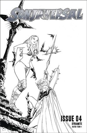 Sonjaversal issue 4-O Jae Lee 1:20 Black & White Cover