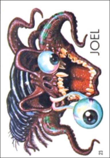 Ugly Stickers (1965) (Base Set) card 23-D Joel