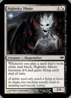 Magic the Gathering: Eventide (Base Set) card 91 Nightsky Mimic