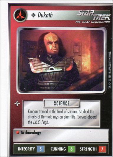 Star Trek: Premiere Unlimited (Base Set) card 257 Dukath