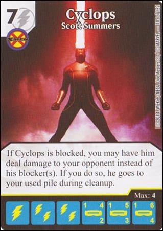 Marvel Dice Masters Avengers vs. X-Men  card 102 Cyclops: Scott Summers