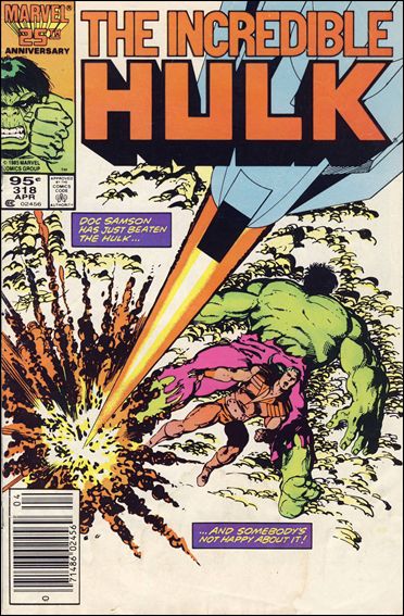 Incredible Hulk (1968) issue 318-B Canadian Price Cover