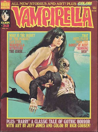Vampirella issue 32 Enrich Torres cover painting.