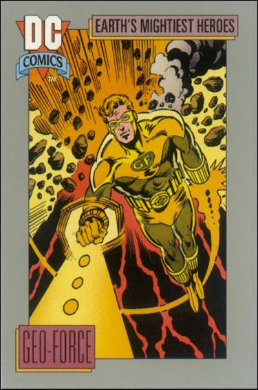 DC Cosmic Cards (Base Set) card 52 Geo-Force
