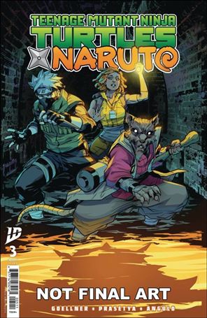 Teenage Mutant Ninja Turtles x Naruto issue 3-B Hendry Prasetya Cover
