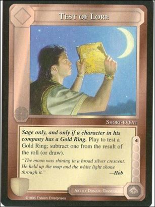 Middle-Earth: The Wizards (Base Set) card 409 Test of Lore